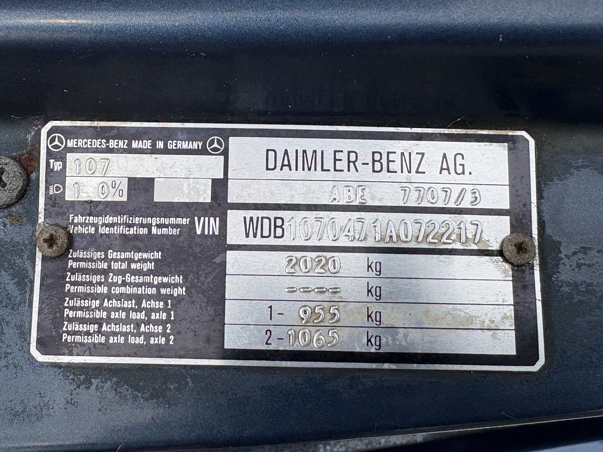 Mercedes Benz 420SL R107